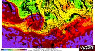 DT Theta; low-level rel. vorticity